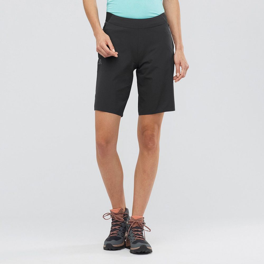 Pantalones Cortos Salomon Mujer Negras - Salomon Argentina WAYFARER PULL ON ,846237-BOW